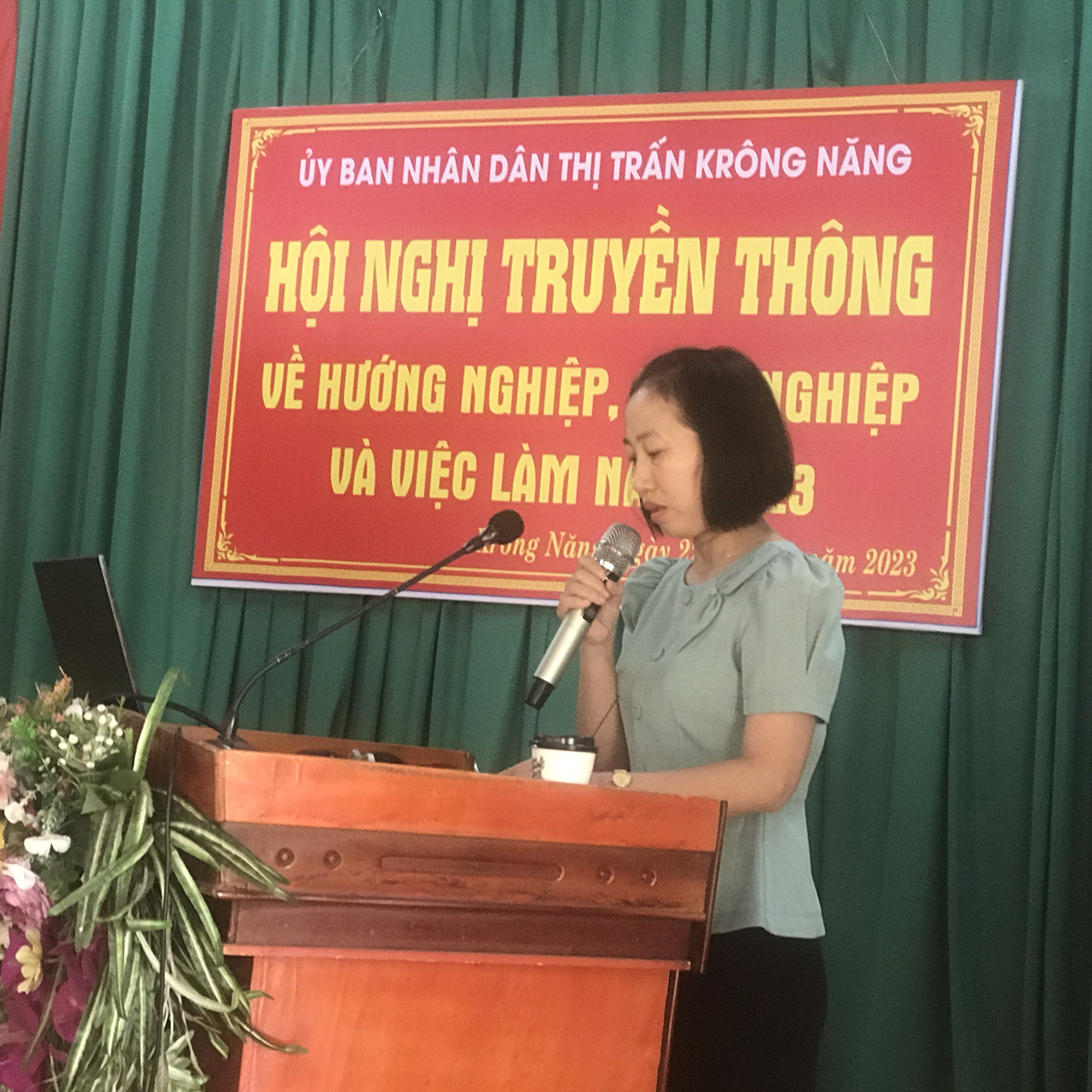  Ngày 22/8/2023, thị trấn Krông Năng tổ chức hội nghị truyền thông về lao động, việc làm và giáo dục nghề nghiệp năm 2023
